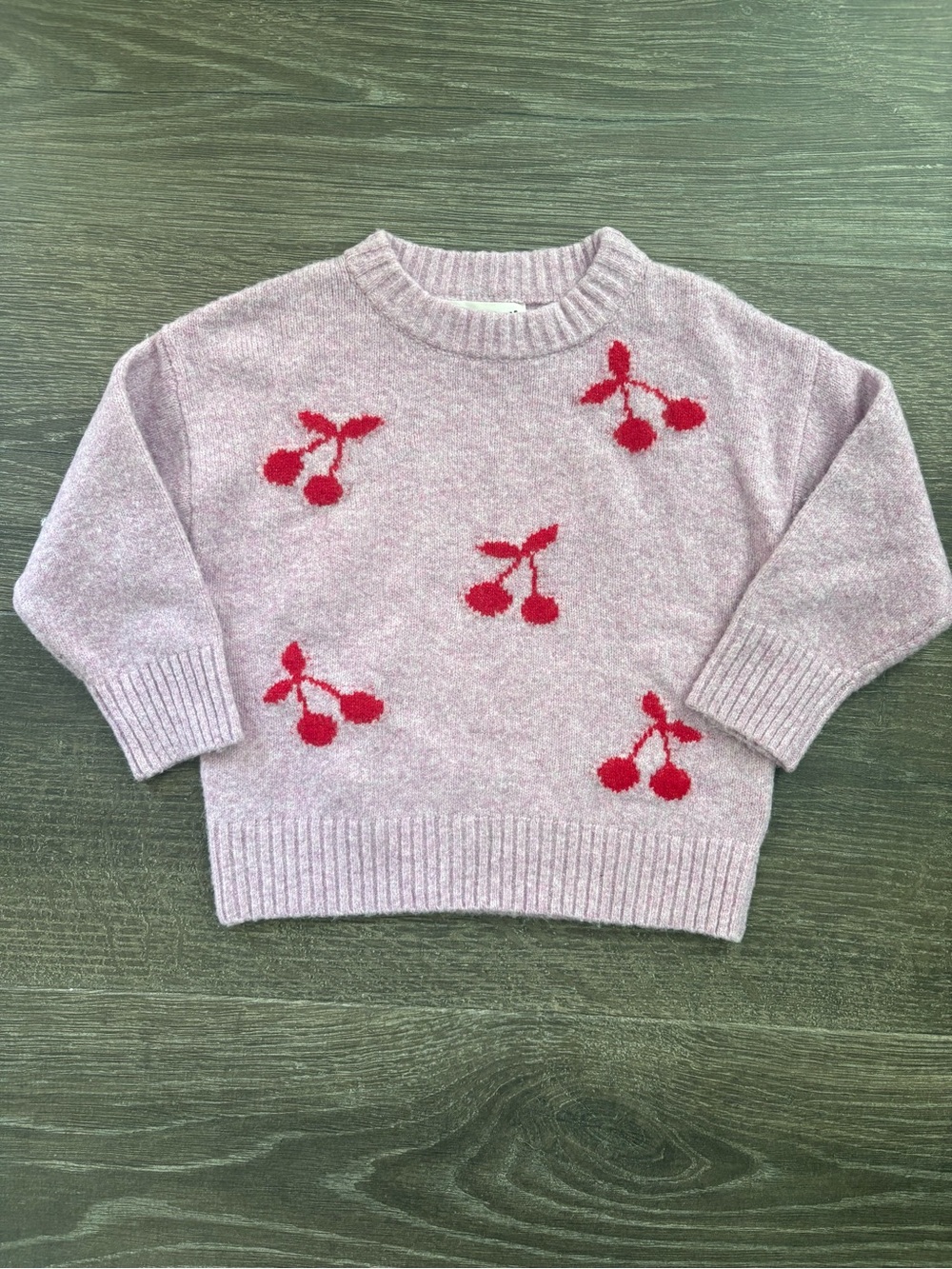 Cotton on Kids Cherry Print Sweater - Size 3-4